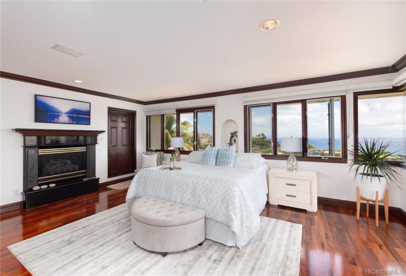 Master Bedroom with Fireplace