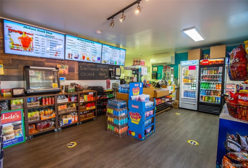 Inside Mehana Snack Shop