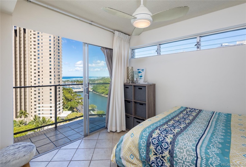 Bedroom 2 has its own lanai and ocean views!