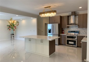 Main level living room w/open kitchen