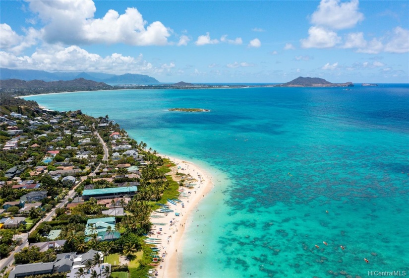 All the shades of blue at beautiful Kailua Beach!