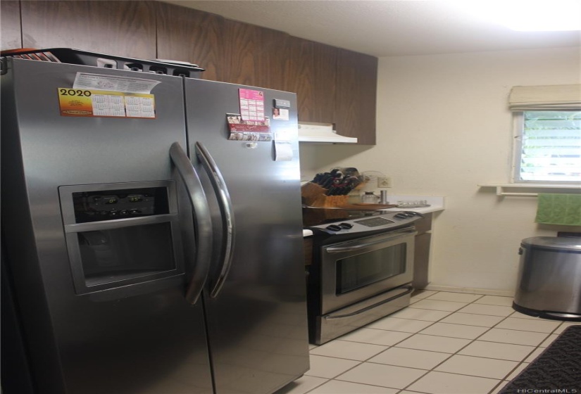 Galley style kitchen with  window for ventilation