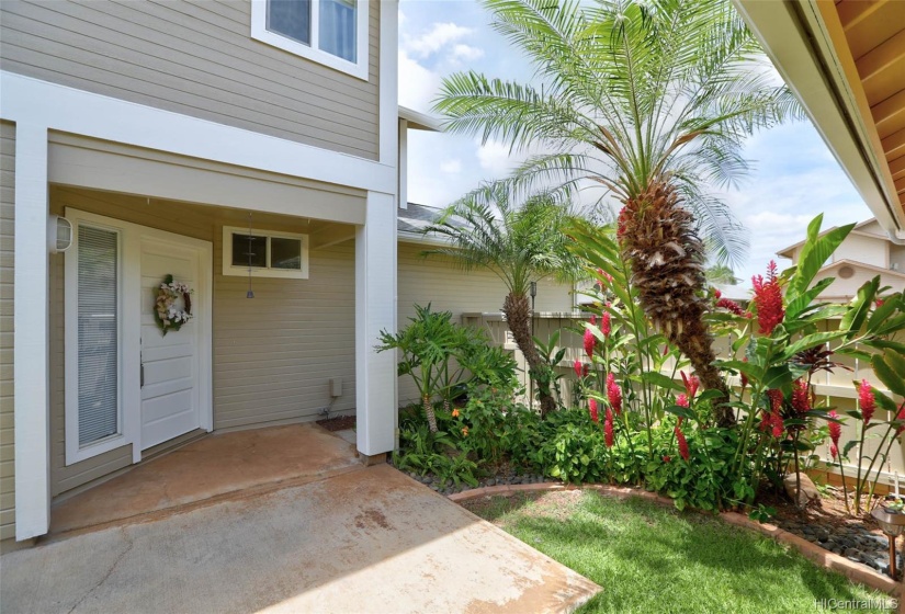 Private entryway.