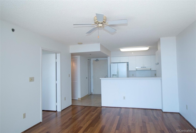 Living Room and Kitchen  picture was taken prior to tenant occupancy.