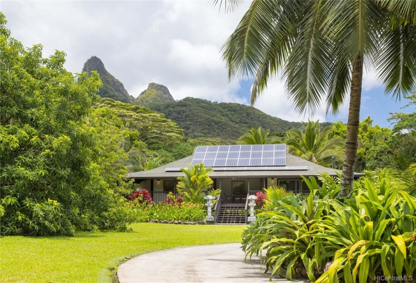 Gorgeous Mt. Olomana as backdrop.