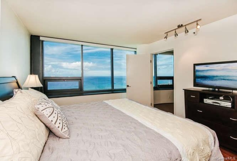 master bedroom with ocean views