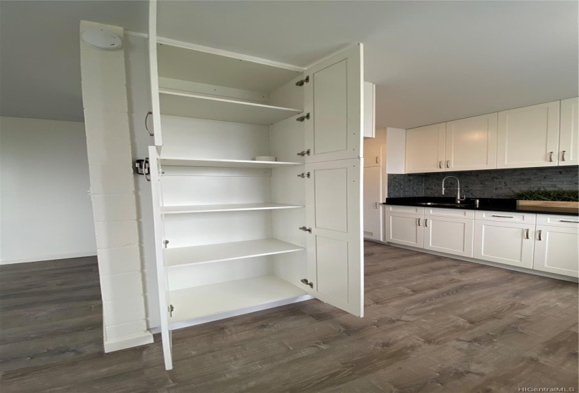 Ample pantry storage