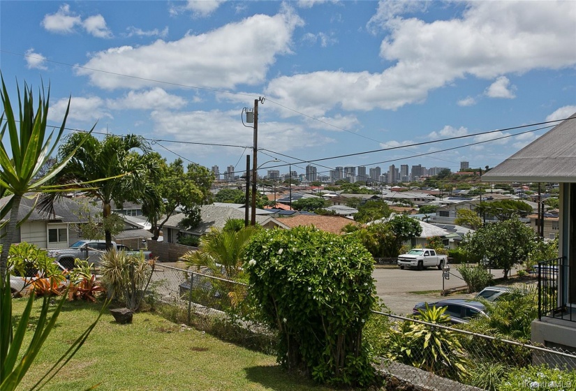 Beautiful city views from the living room and front of the home.