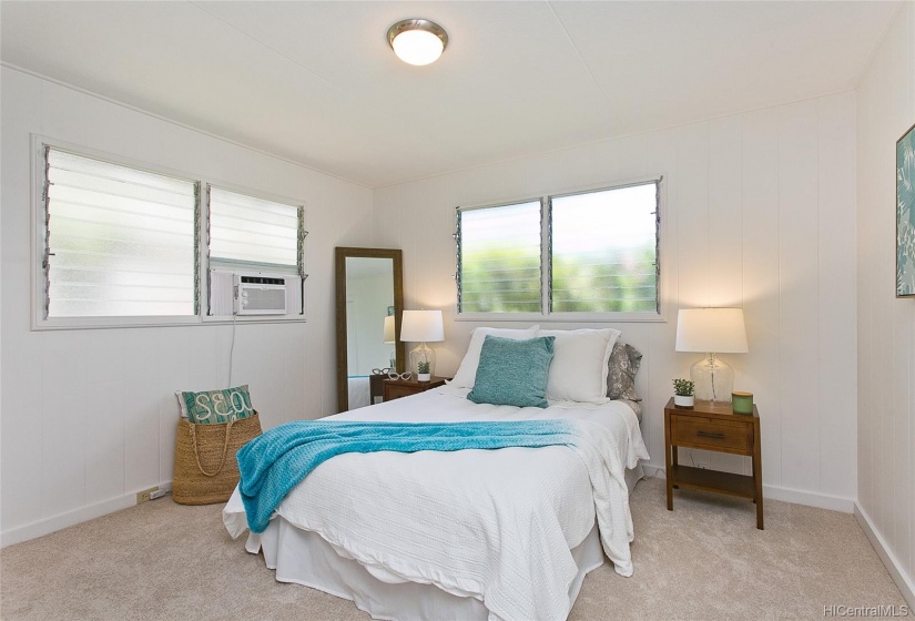 Bright and airy master bedroom.