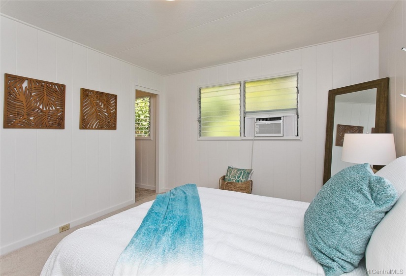 Master bedroom has full bath attached.