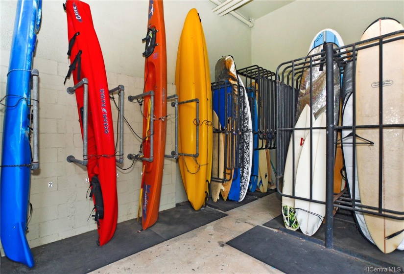 Yes, you can own a kayak & surfboard when you live in a High-rise!