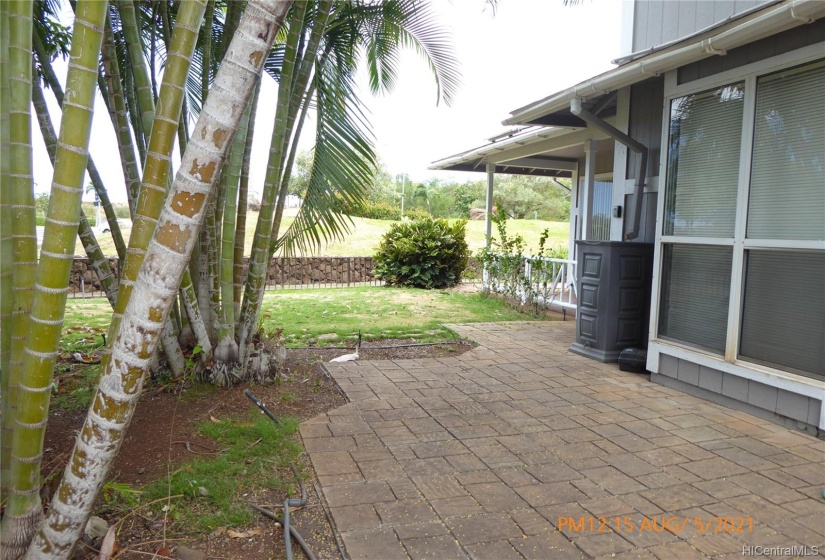 Left side yard, looking toward highway.