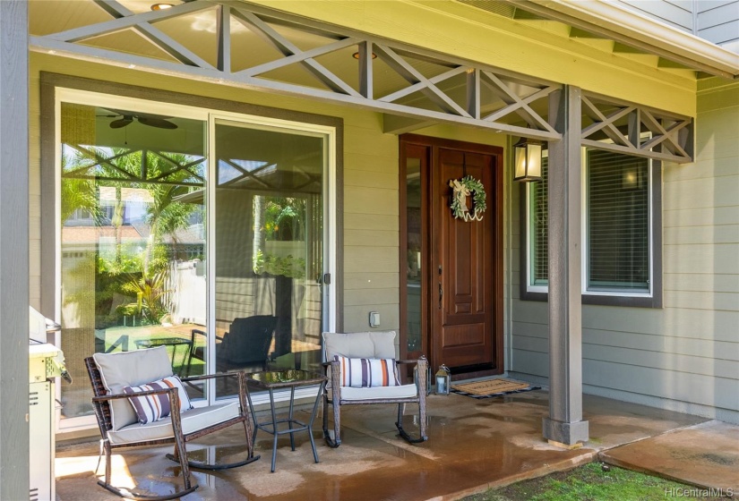 Front porch perfect for entertaining and relaxing