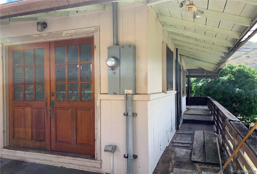 Front Door entering upstairs