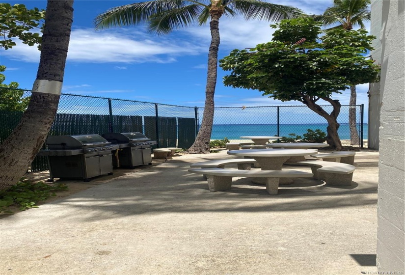 BBQ area is also gated to ensure use for homeowners only