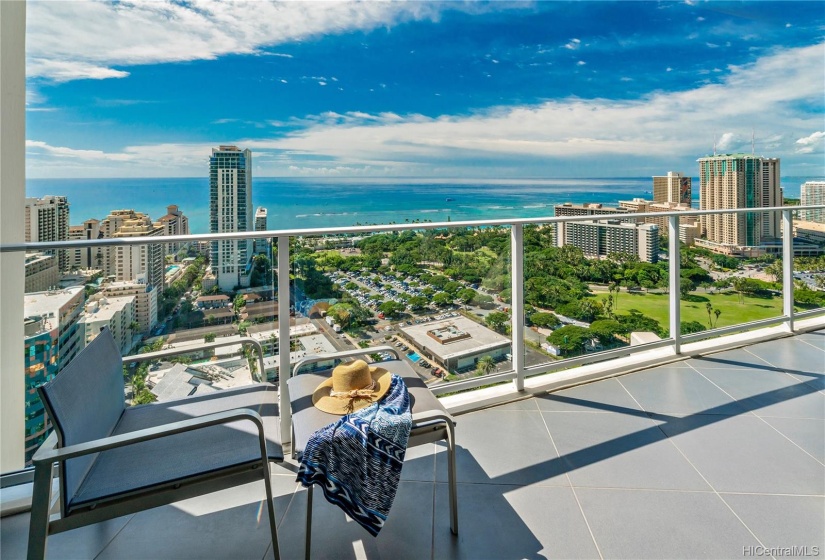 Views from lanai right outside the Master Bedroom!