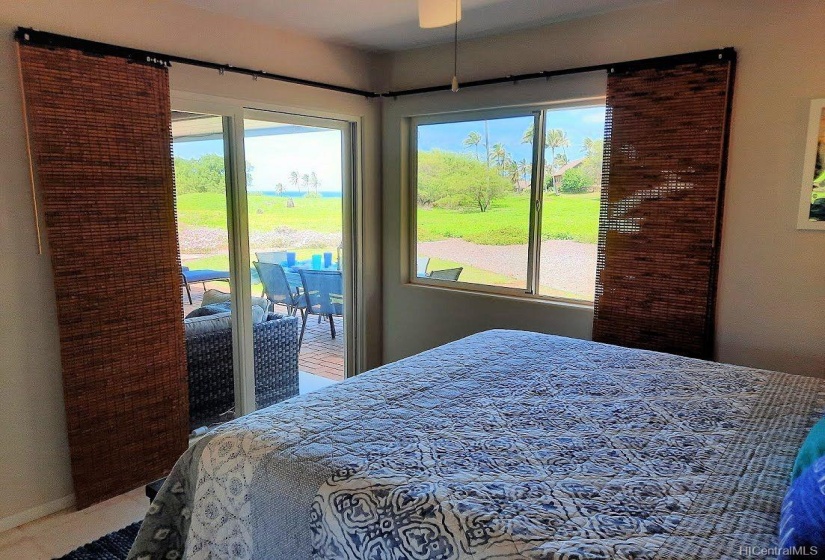 Your guests can see the ocean from the bedroom