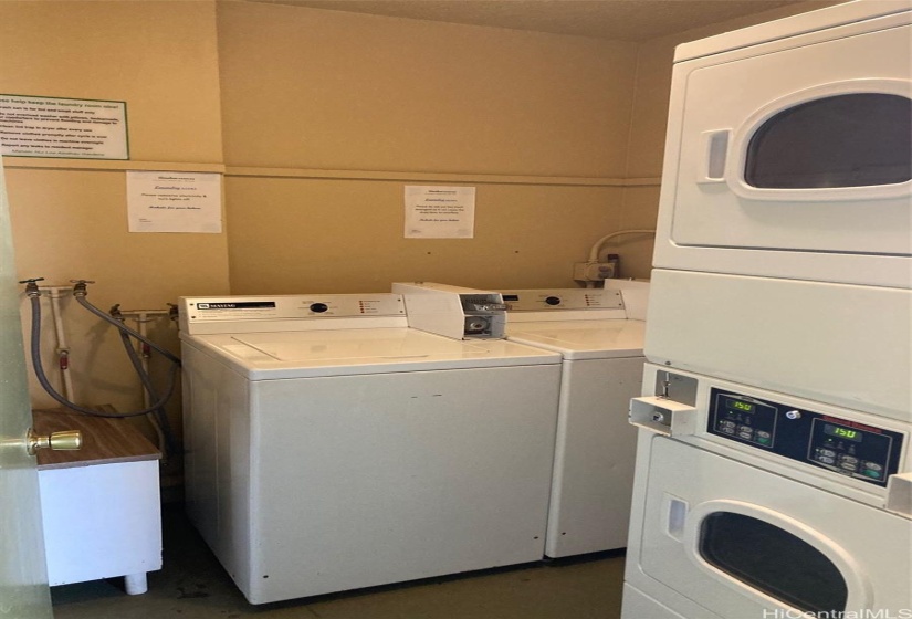 Washers & Dryers on each floor