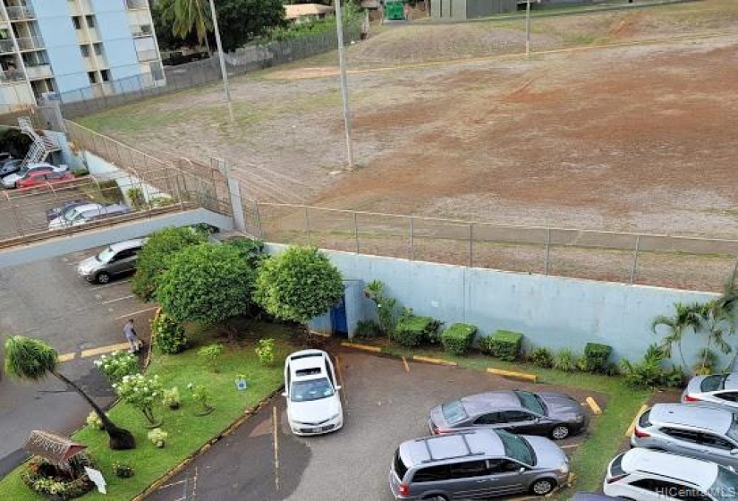 Guest parking area from the unit lanai