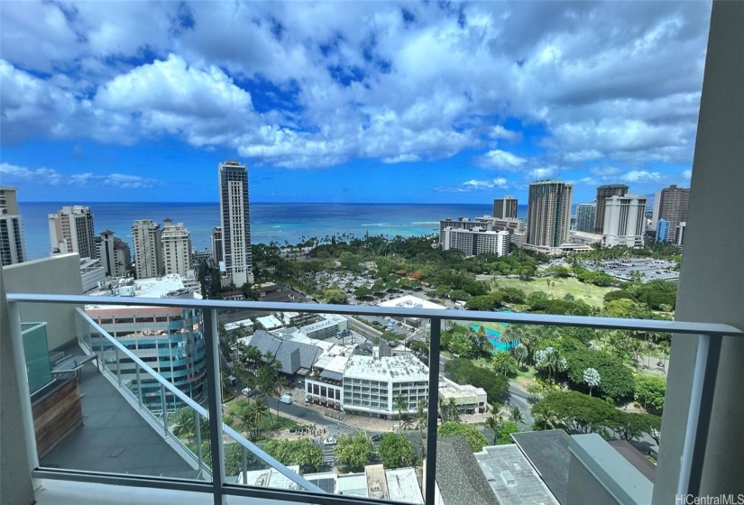 Ocean views from Bedroom #3 balcony.