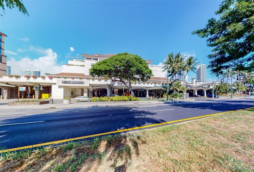 Ala Moana Center is five blocks to the south.  Sam's Club and Walmart are also just five blocks away.