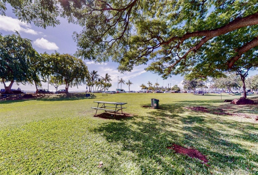 Ala Moana Beach Park is a great place to exercise, picnic, or just relax and only six blocks away!