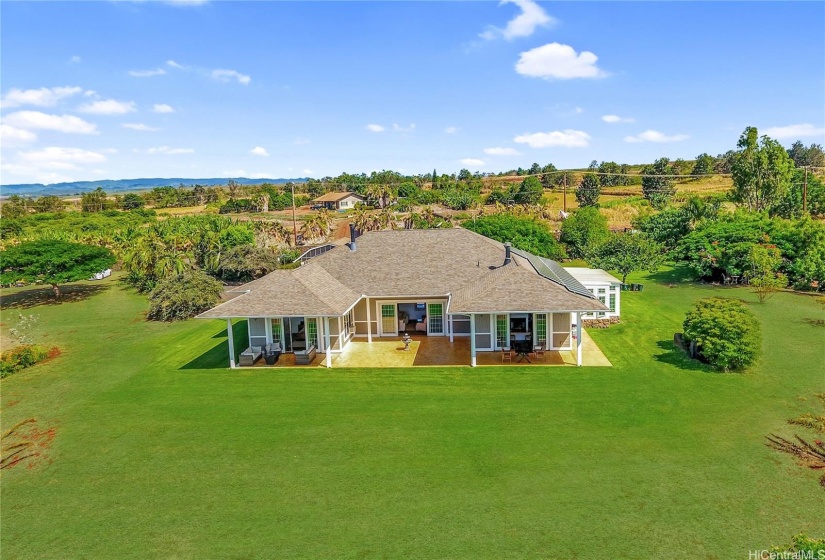 Luxury ocean view farm living in this expansive custom built home.