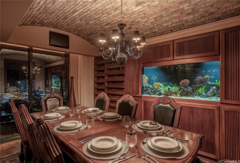 Evening Wine Cellar.