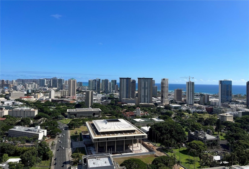 Capitol District view to Diamond Head.