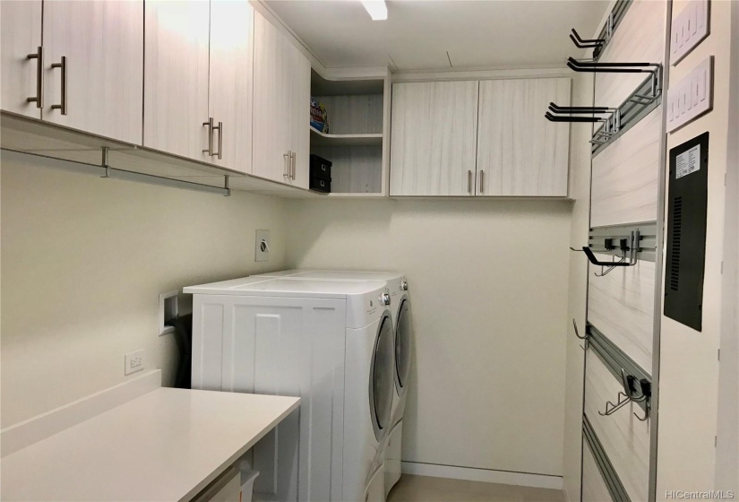 upgraded laundry room