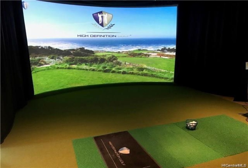 golf simulation room