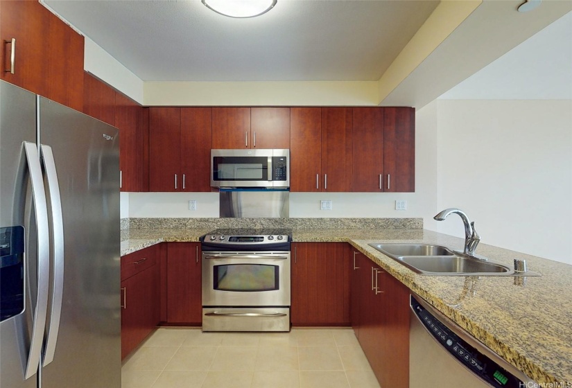 Looking into the kitchen.