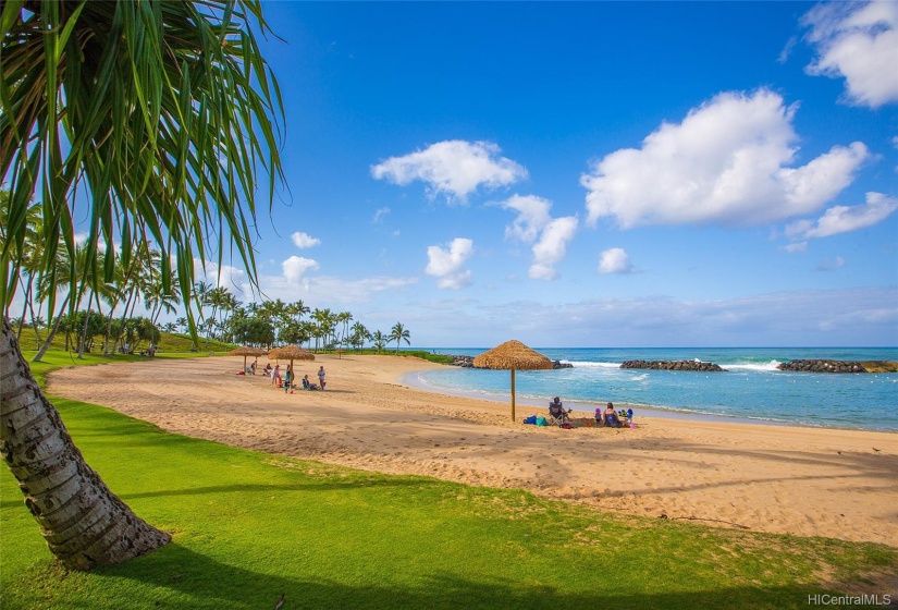 An idyllic view of Lagoon 2 at Beach Villas at Ko Olina.