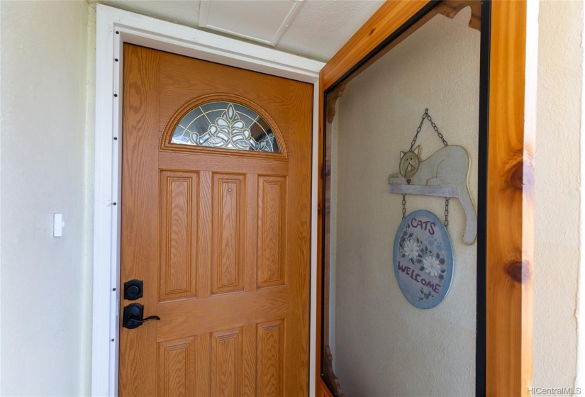 New door, screen door and door frame have been installed.