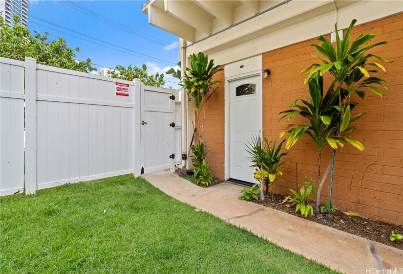 Garden in front of Unit 1.