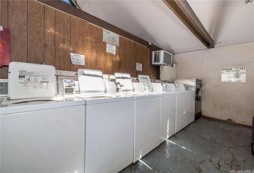 Two community laundry areas