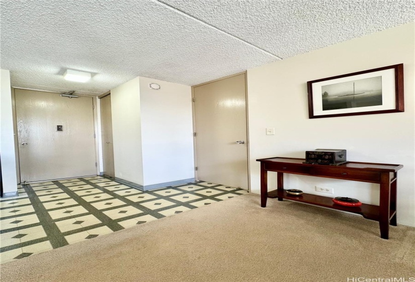 Foyer and Entrance to Bathroom