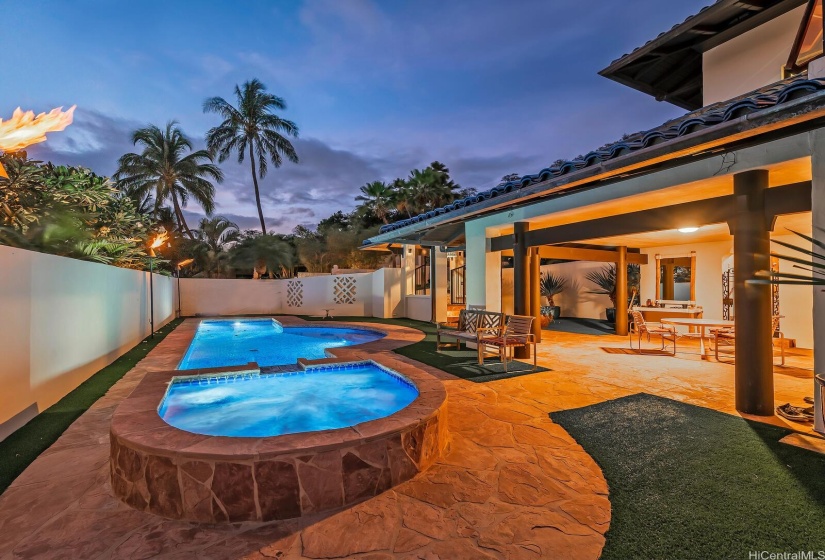 Spa time. Diamond Head Hawaii.