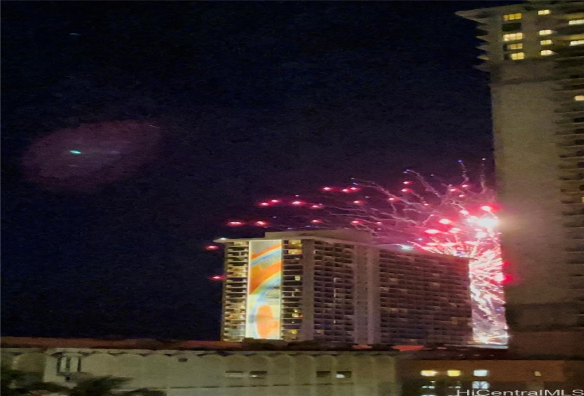 Friday night fireworks from the condo.