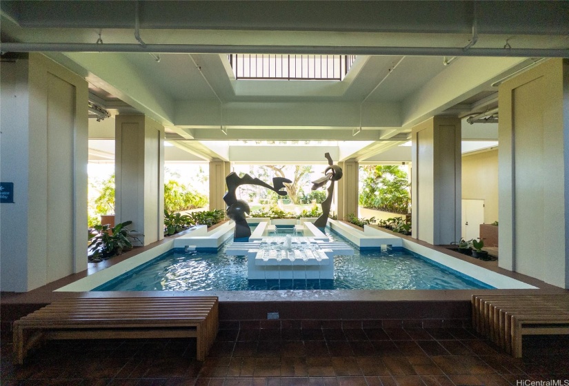 Lobby fountain