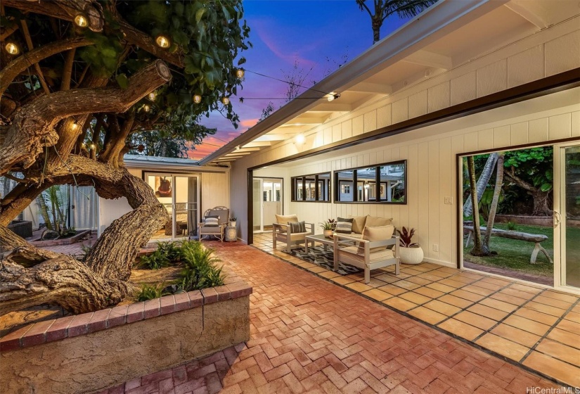 Enchanting courtyard perfect for lounging in the evenings