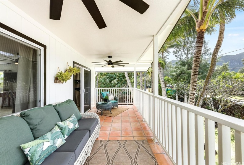 Spacious balcony off of the studio