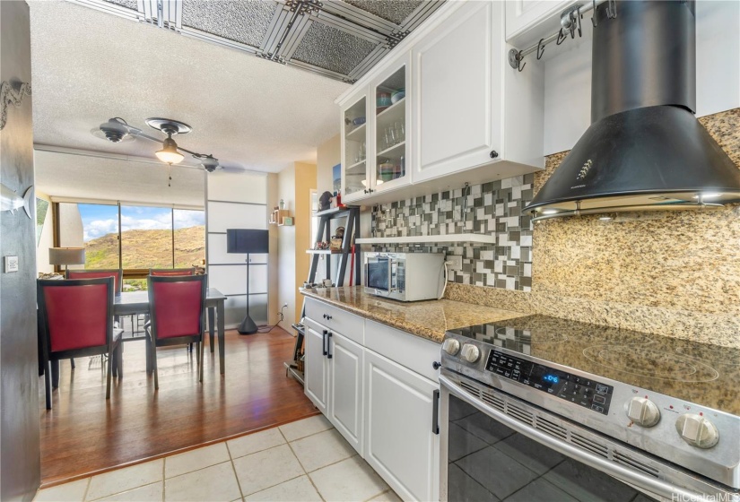 granite counters & newer appliances. Mountain views from the kitchen