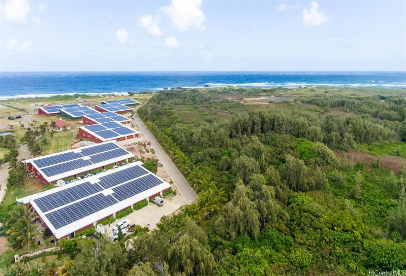 Solar buildings are next door neighbor.