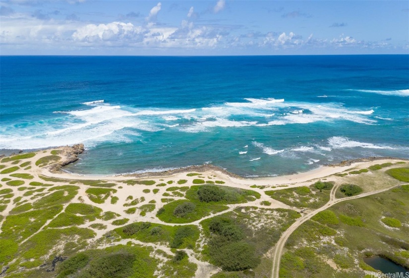 Two private beachfront coves in your front yard.