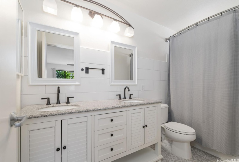 Remodeled primary bathroom