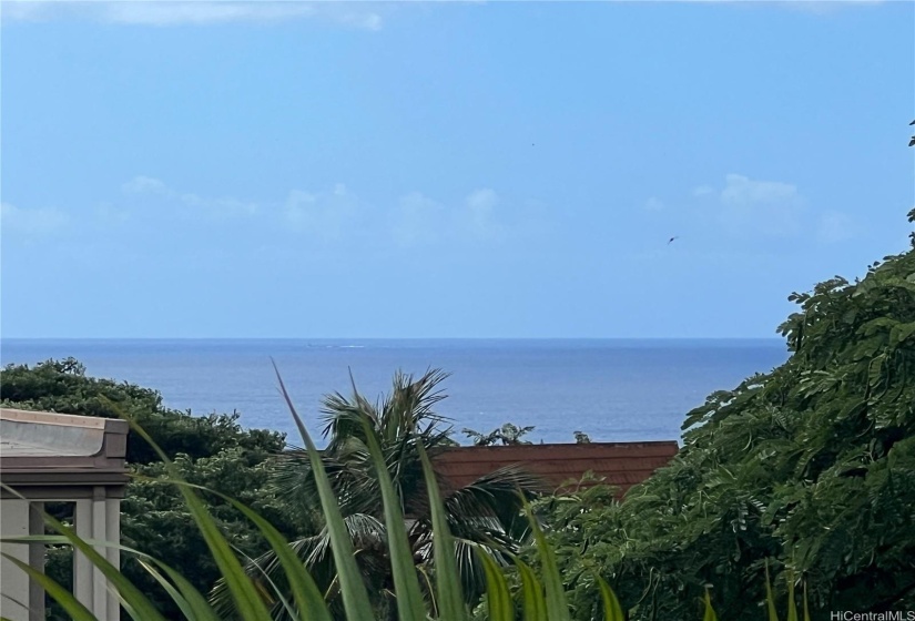 OCEAN VIEW FROM LANAI.  