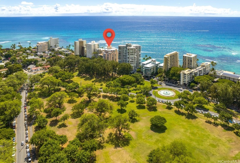 View from Kapiolani Park