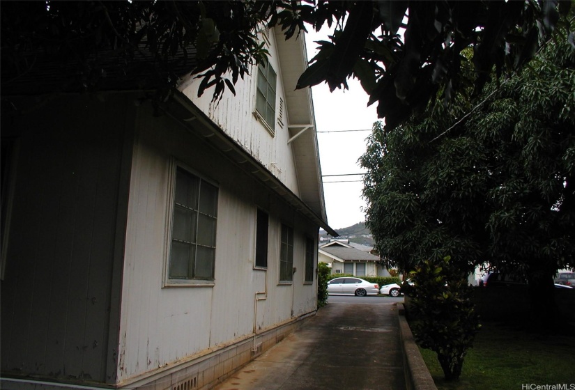 Driveway looking toward Date St