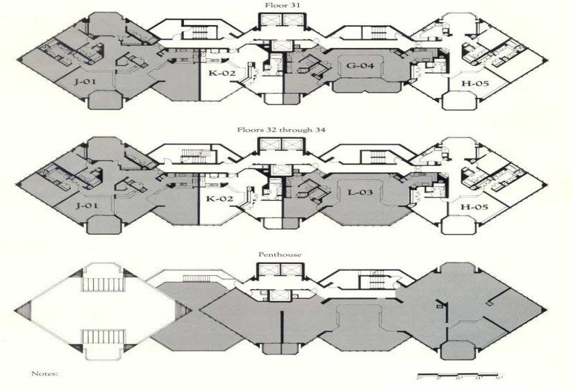 see the 32nd floor and look at the 01 floor plan